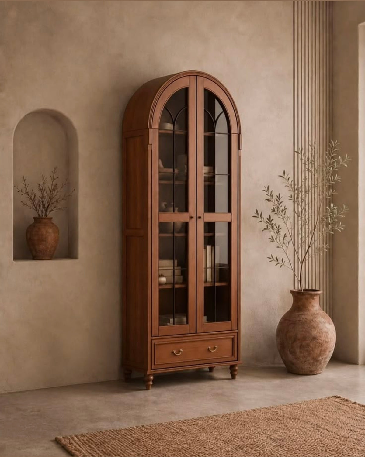 Tall Mid century Cabinet