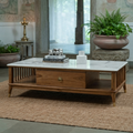 Marble top Spindle Coffee Table