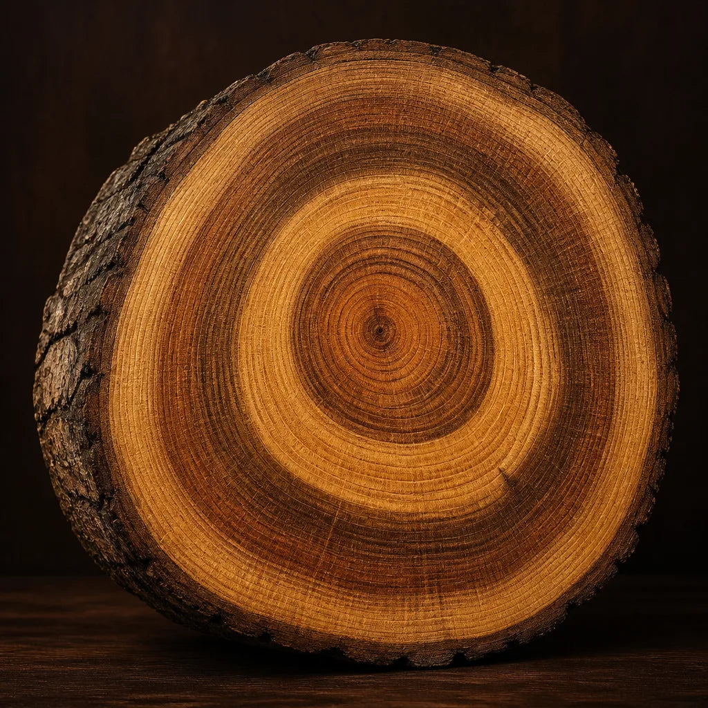 Natural oils and a tight grain.